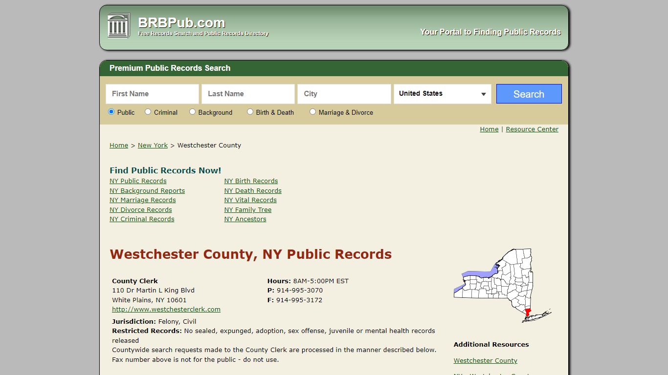Westchester County Public Records | Search New York ...